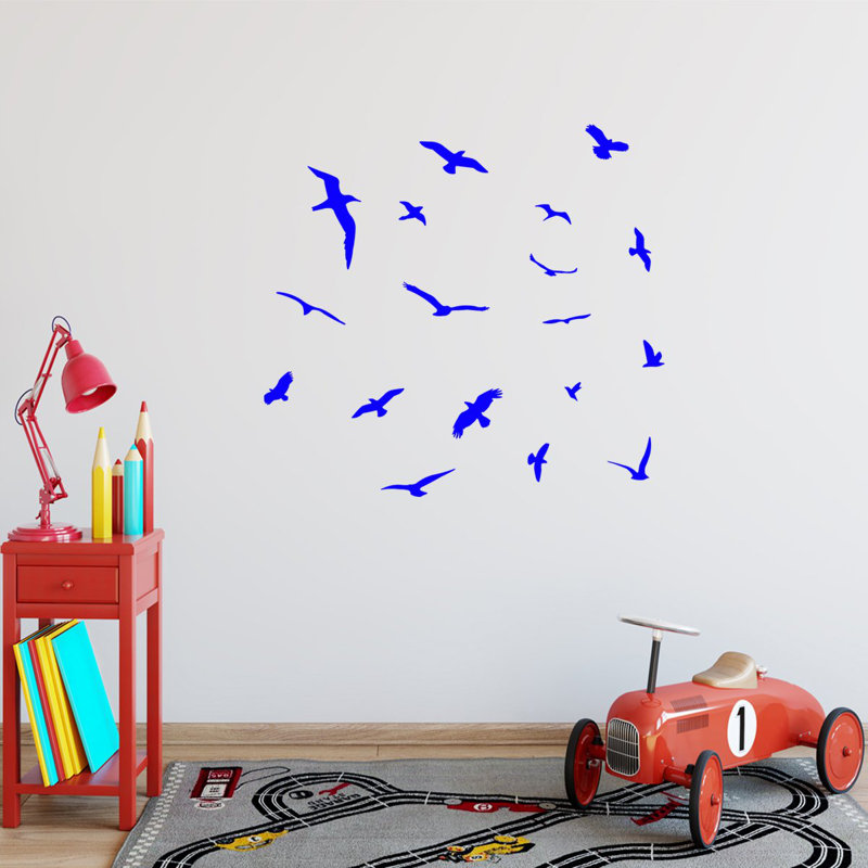 Winston Porter Clennell Flock of Birds Flying Wall Decal Wayfair